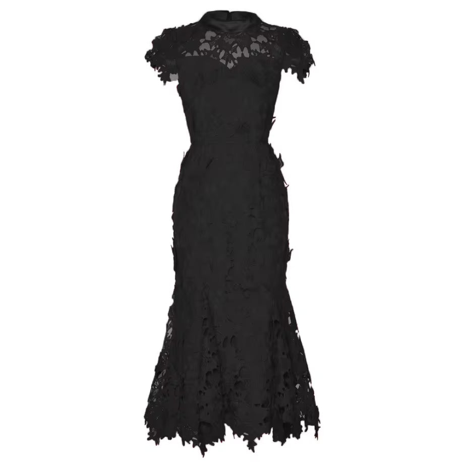 Elegant Vintage Lace Long Dress