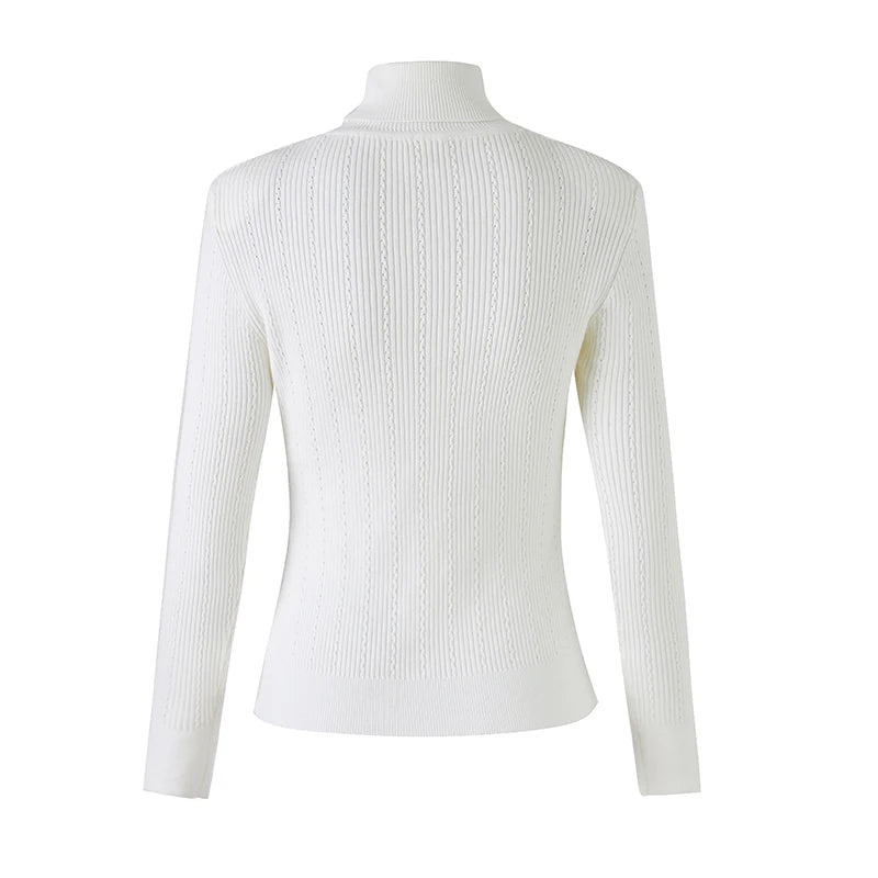 Sia Long Sleeve Wool Top in White