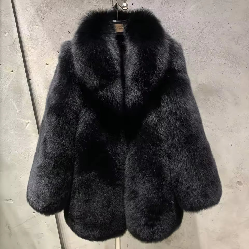 Silver Fox Fur Coat
