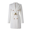 Vestido estilo americana Jolie en blanco 