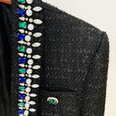 BLAZER CRUZADO DE TWEED NEGRO 