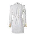 Vestido estilo americana Jolie en blanco 