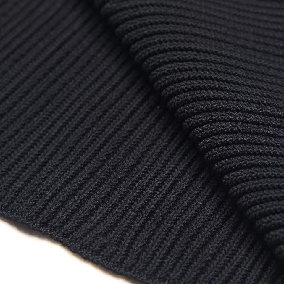 Elegant Knit Fishtail Midi Dress – Short Sleeve Double-Breasted Slim Fit