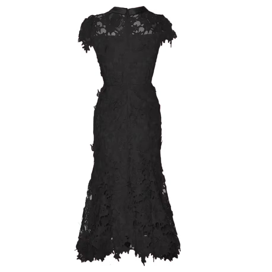 Elegant Vintage Lace Long Dress