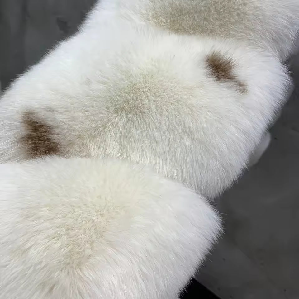 Luxury Long Fox Fur Coat