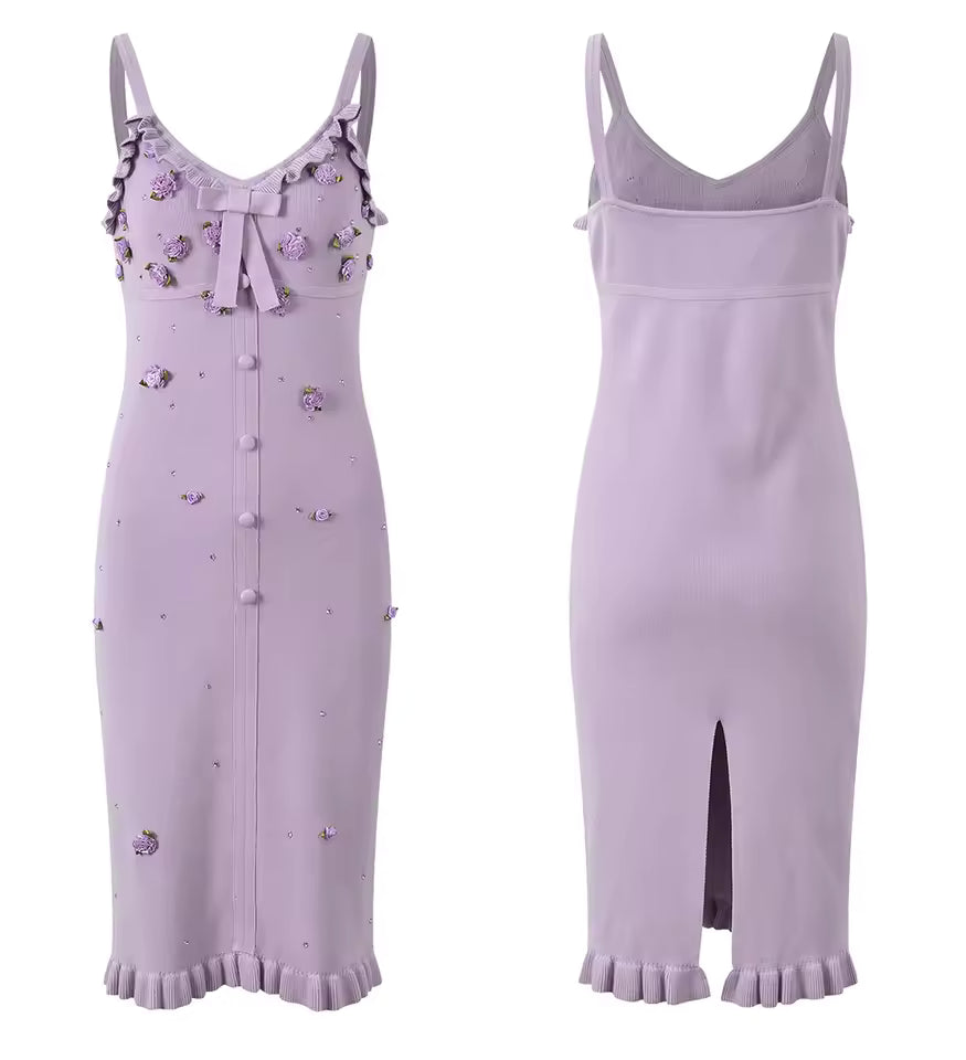 French Knit Floral Twin Set