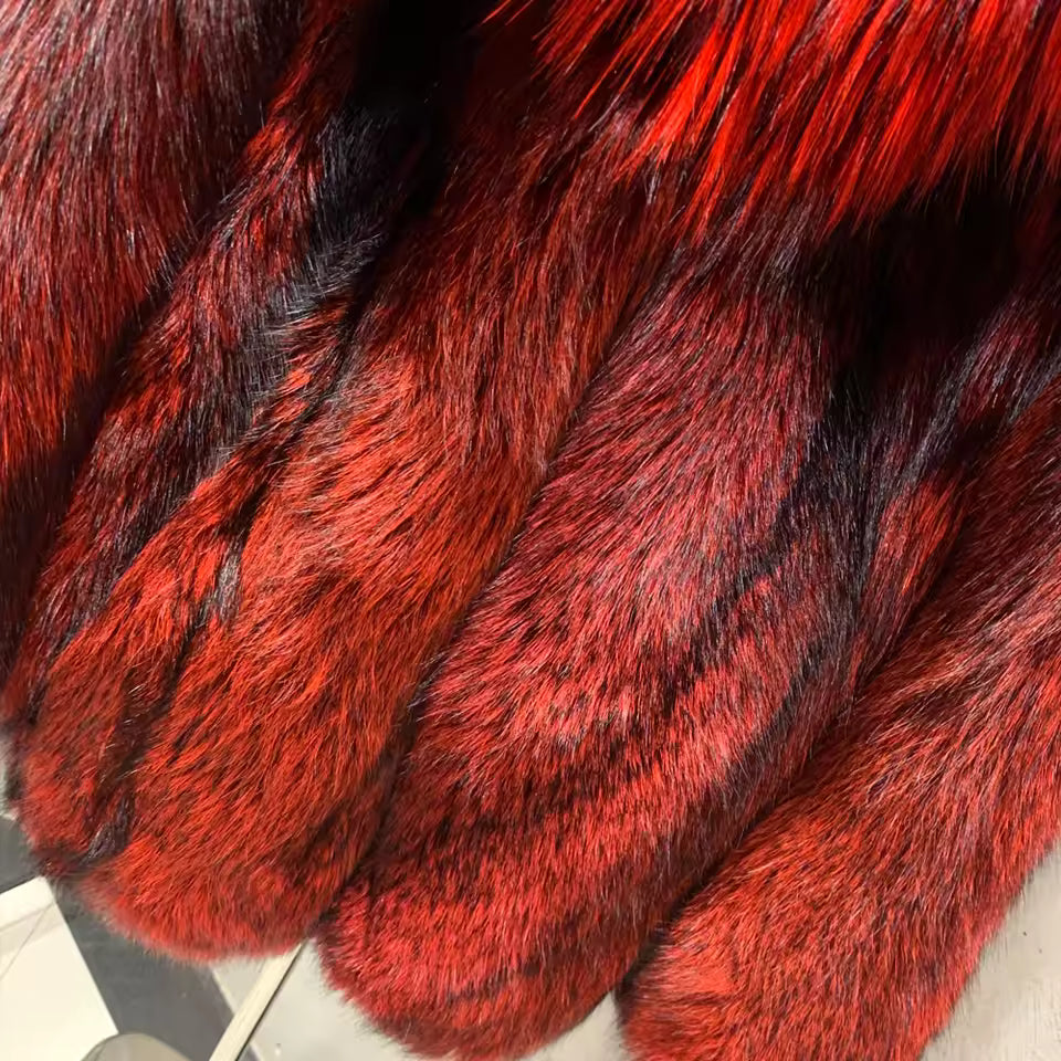 Silver Fox Fur Coat