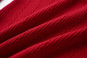 Top Sia in lana a maniche lunghe in rosso