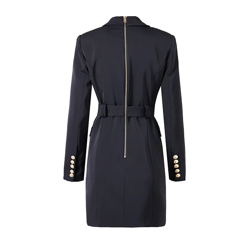 Jolie Blazer Dress in Black