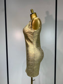 Golden Aura Bandage Dress