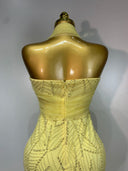Lemon Belle Embellished Evening Gown