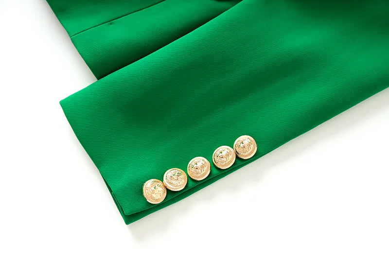 Two Pieces Skirt Set in Green