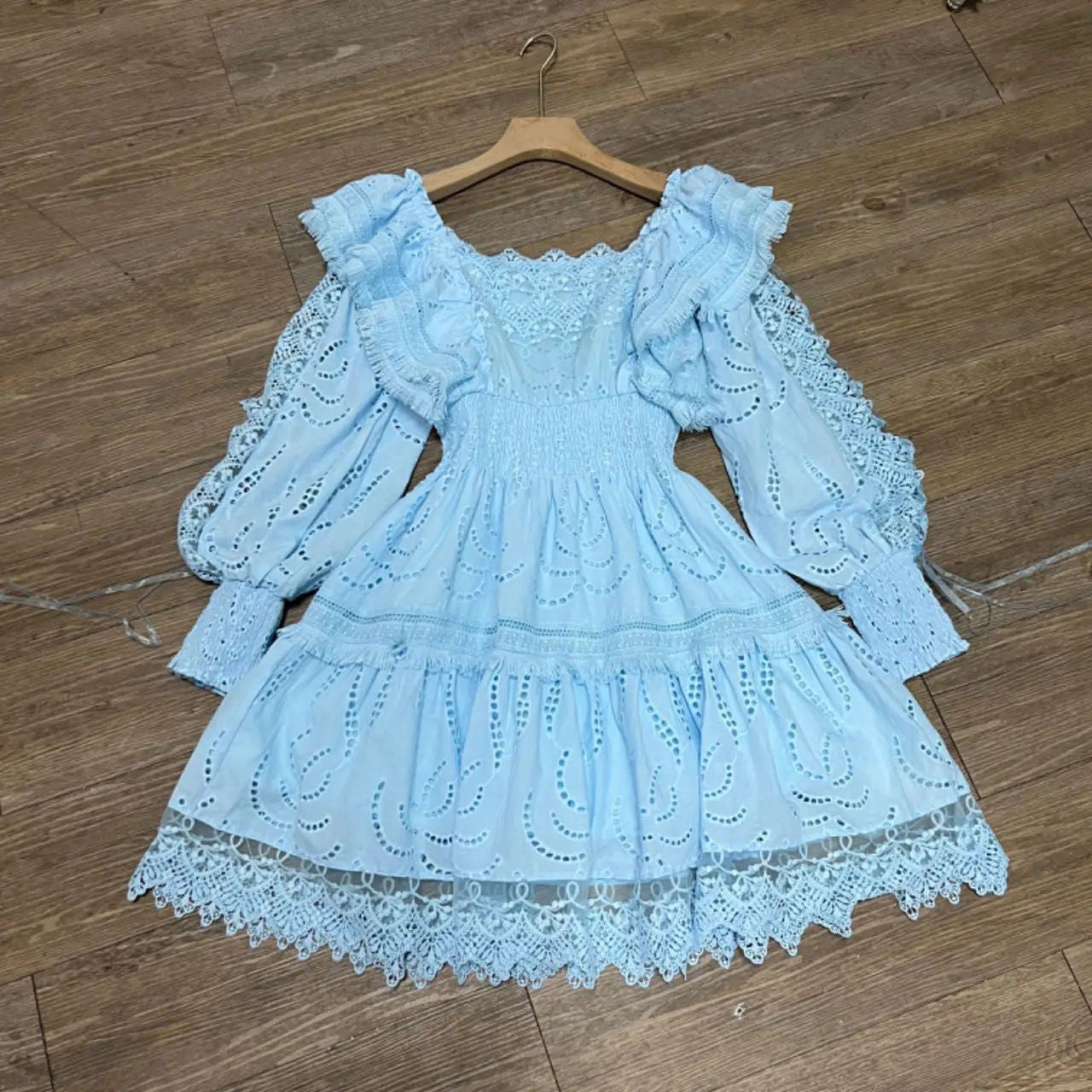 Nataliya Patchwork Lace Dress