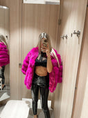 CHAQUETA DE PIEL GENIUNE DE PELO DE ZORRO PINKY PROMISE
